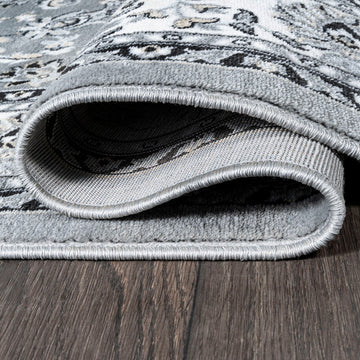 Palmette Modern Persian Floral Area Rug